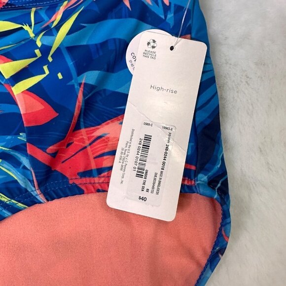 NWT Peyton & Parker "Under the Sea" Tropical High-Rise Bathing Suit Bottom - Picture 9 of 9